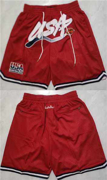 Mens Team USA Red Shorts (Run Small)